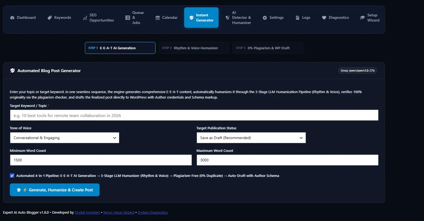 Instant Article Generator